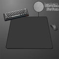 Mouse Pad Speed Preto Cor Sólida, Base Antiderrapante de Alta Elasticidade — Premium E-Sports, Superfície Ultrafina Deskmat