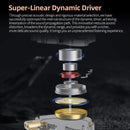 KZ EDX PRO X Dynamic Drive – Fone de Ouvido Hi-Fi com Graves Potentes para DJ, Esporte e Música