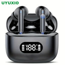 UYUXIO Fone de Ouvido Sem Fio – Cancelamento de Ruído 40 dB, Bluetooth 5.3, ENC, Display LED, Earbuds TWS com Modo Transparência