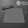 Mouse Pad Speed Preto Cor Sólida, Base Antiderrapante de Alta Elasticidade — Premium E-Sports, Superfície Ultrafina Deskmat