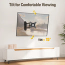 Suporte de Parede para TV com Movimento Total para TVs LED e LCD de Tela Plana de 14 a 27 Polegadas, Suporte para TV com Giro, Inclinação e Extensão, VESA 100x100 mm