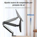 Suporte Articulado para Monitor com Mola a Gás Alumínio