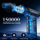 Ventilador Turbo a Jato Sem Escovas X8 150000RPM, Potente Soprador de Ar Elétrico, Aspirador e Limpador de Poeira Portátil, Ventilador de Alta Potência